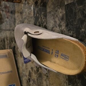 Birkenstock Boston Clog Taupe Soft Footbed Mens Size 8 And Not 10